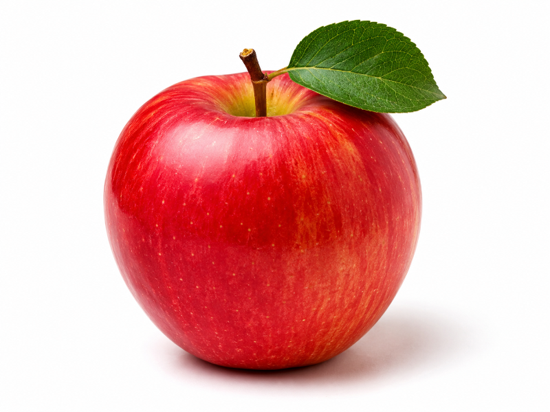 une pomme rouge