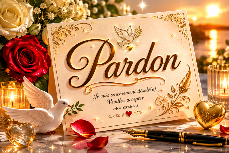 Illustration du mot : PARDON