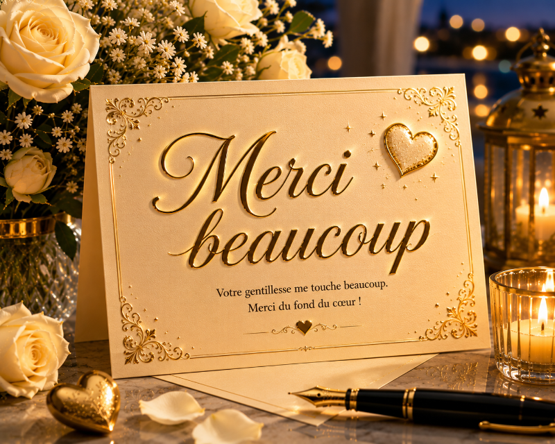 Illustration du mot : MERCI BEAUCOUP